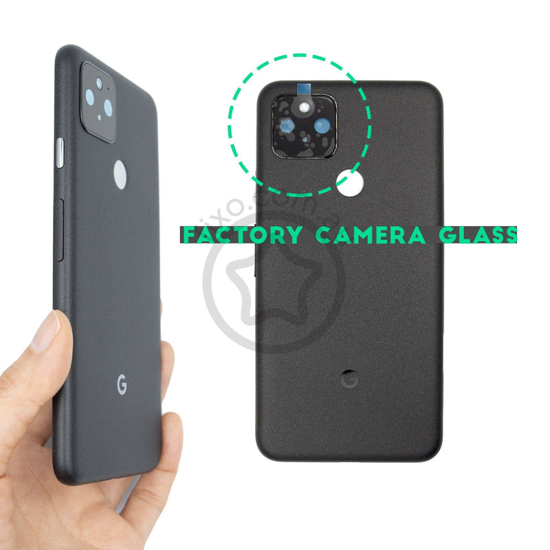 Google Pixel 5 Replacement Plastic Back Door in Black