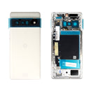 Google Pixel 6 Pro Replacement Middle Frame and Rear Glass Housing Cloudy White