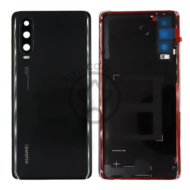 Huawei P30 Replacement Rear Glass Panel / Back Cover in Black