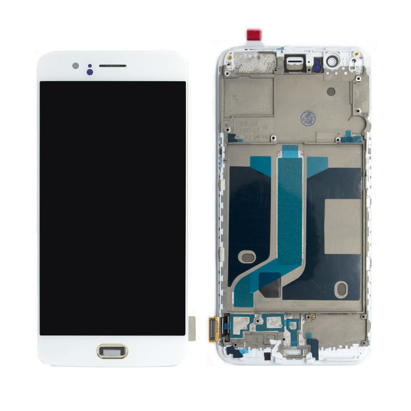 OnePlus 5 Replacement LCD Screen with Frame White