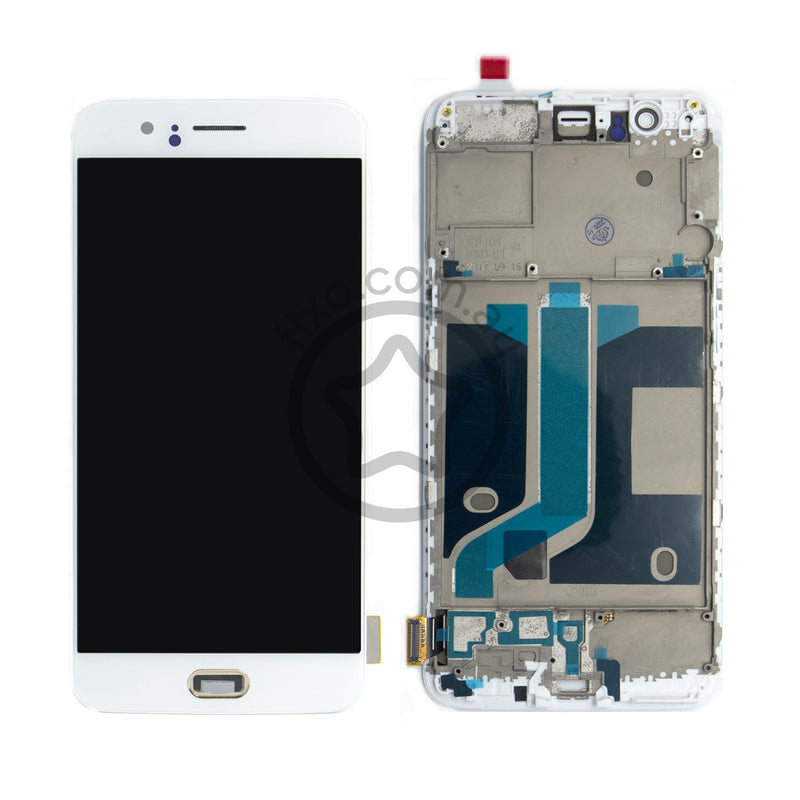 OnePlus 5 Replacement LCD Screen with Frame White