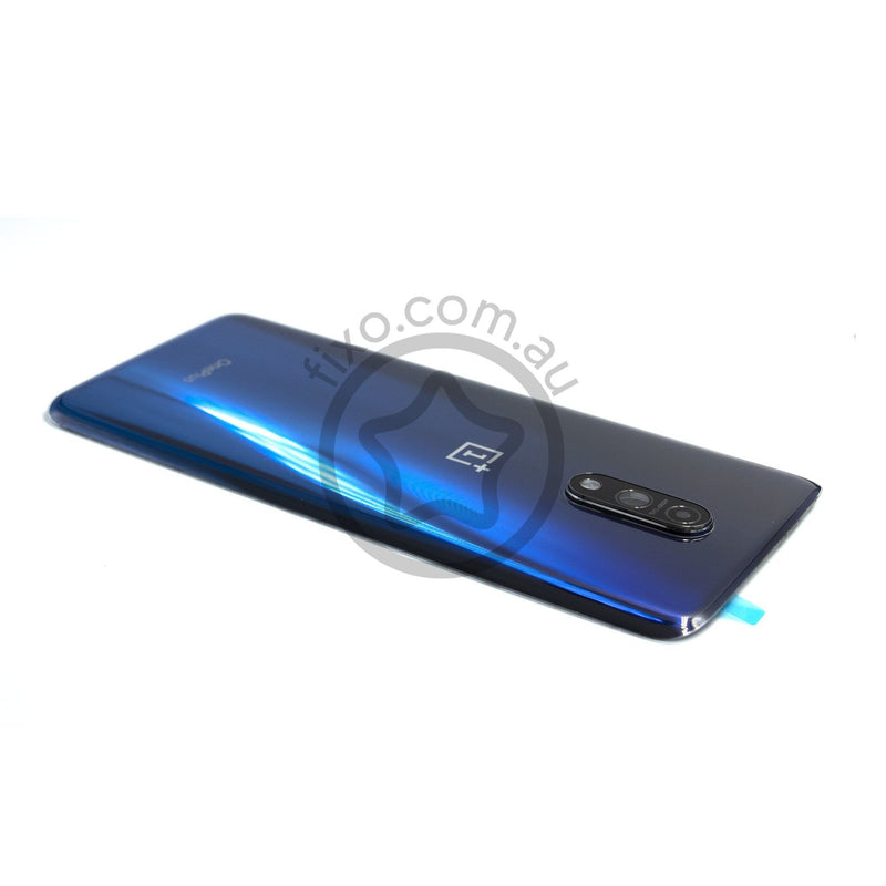 Replacement for OnePlus 7 Rear Glass Panel with Adhesive Mirror Blue