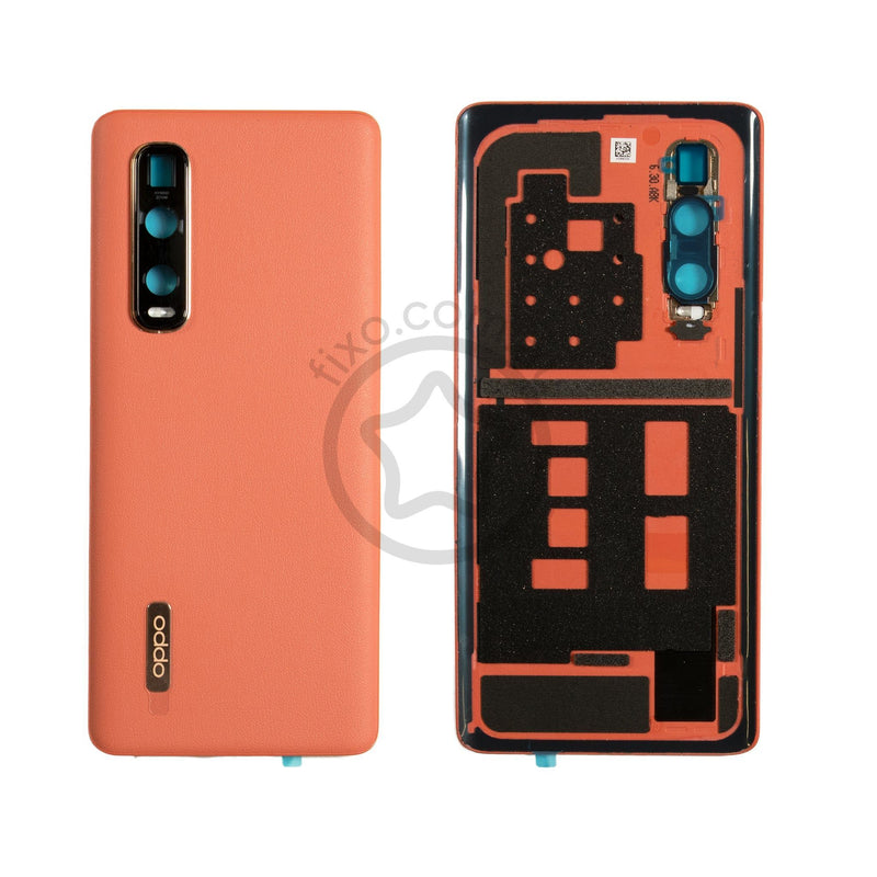 Oppo Find X2 Pro Rear Cover in Vegan Leather Orange