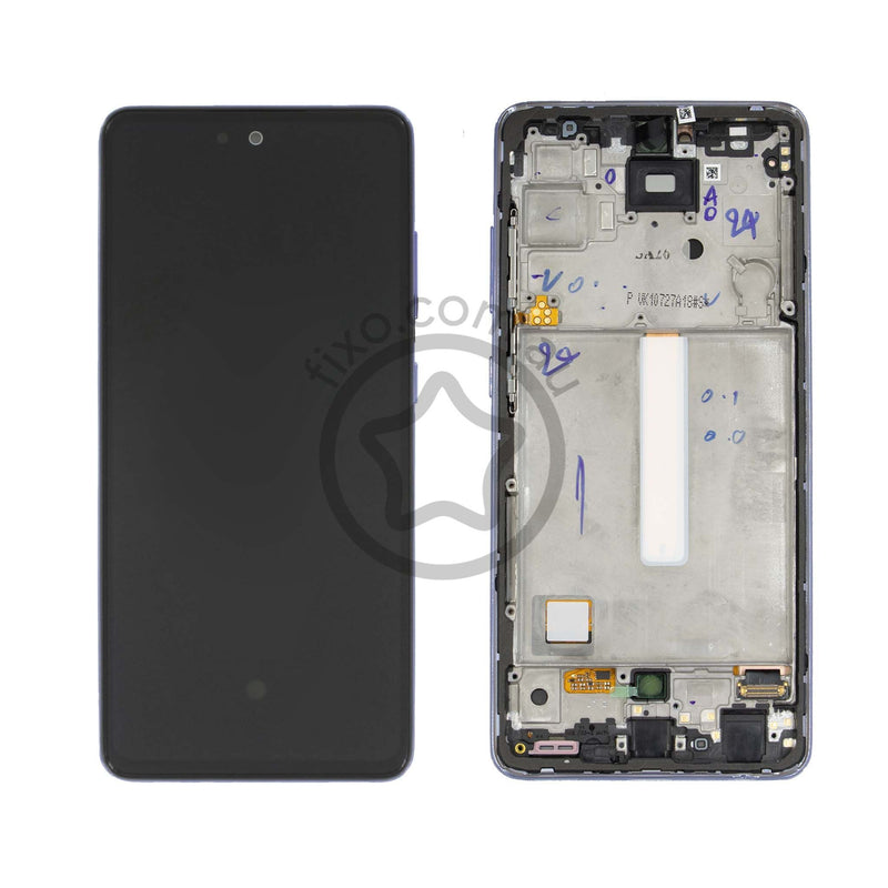 Replacement Samsung Galaxy A52 4G Service Pack LCD Screen with Frame in Awesome Violet