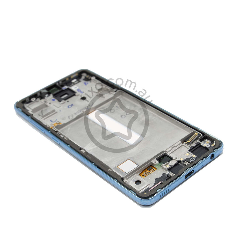 Replacement Samsung Galaxy A52 4G Service Pack LCD Screen with Frame Awesome Blue