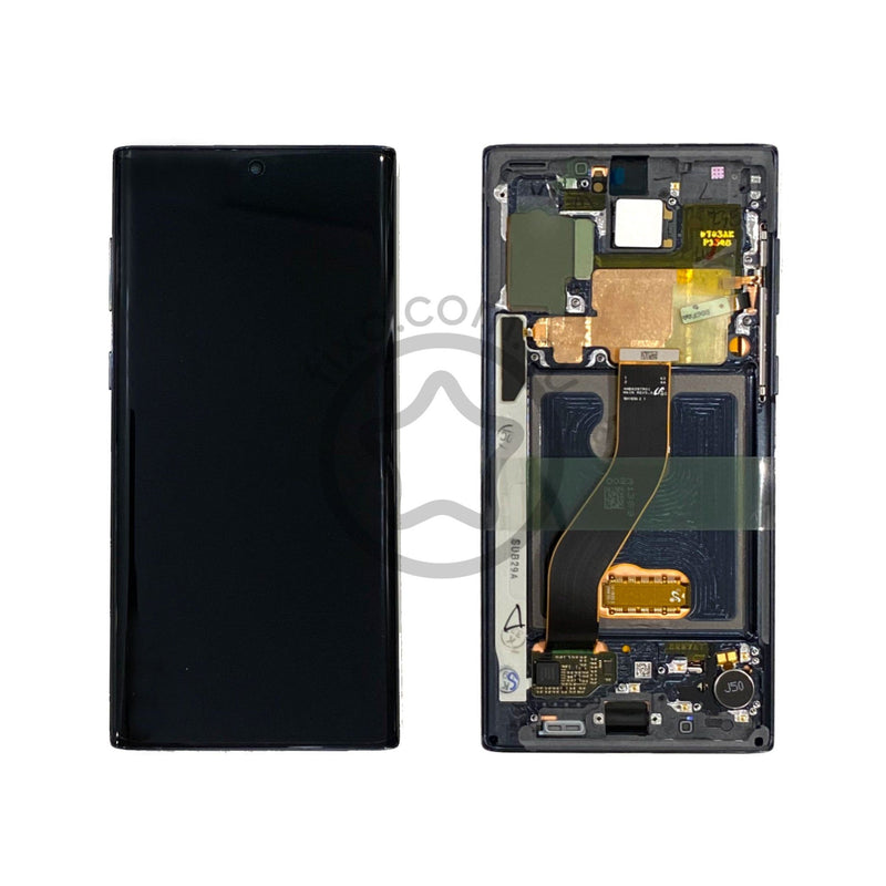 Samsung Galaxy Note 10 Replacement LCD Screen Frame OEM Service Pack in Aura Black