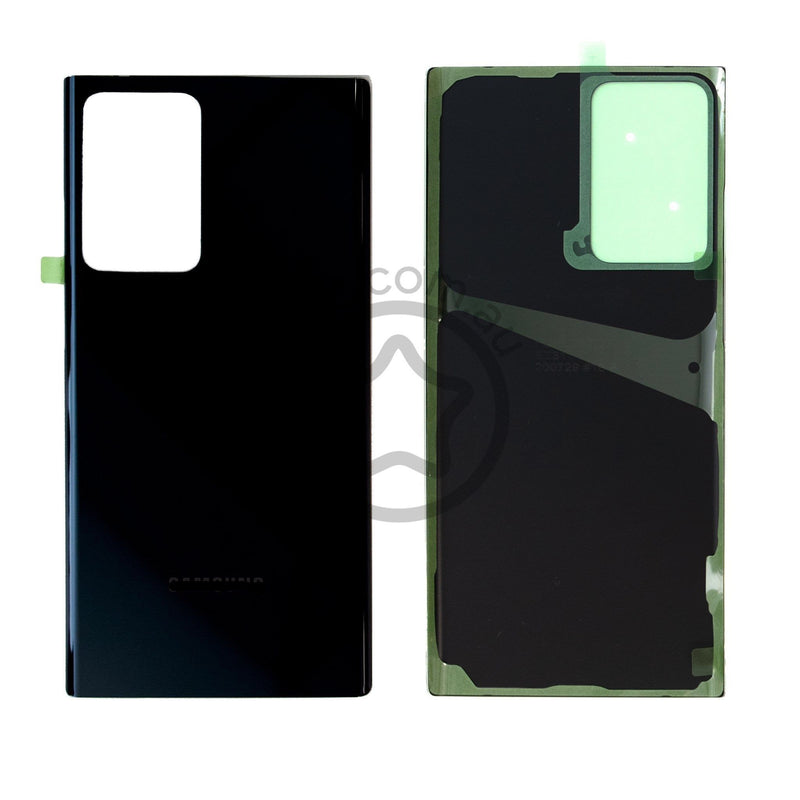 Replacement for Samsung Galaxy Note 20 Ultra Rear Glass Panel with Adhesive frame only in mystic black