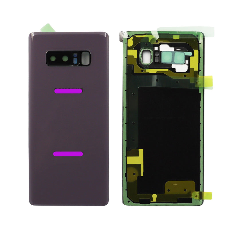 Samsung Galaxy Note 8 Rear Glass Panel with Adhesive in Orchid Grey/Violet