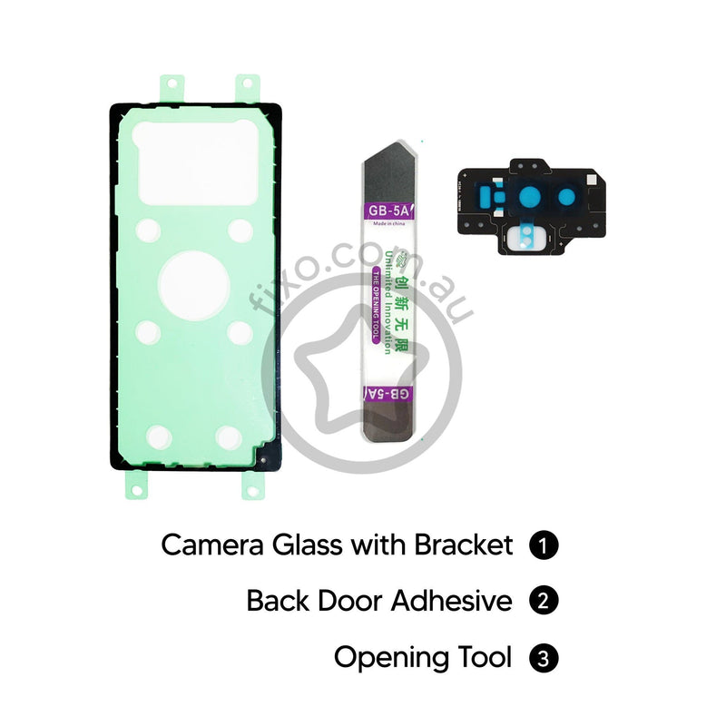 Samsung Galaxy Note 9 DIY Rear Camera Glass and bracket Replacement Kit