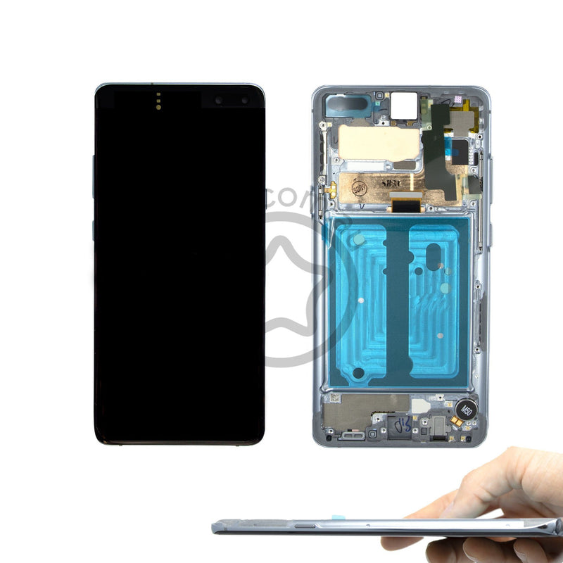 Replacement Samsung Galaxy S10 5G Service Pack LCD Screen with Frame in Crown Silver