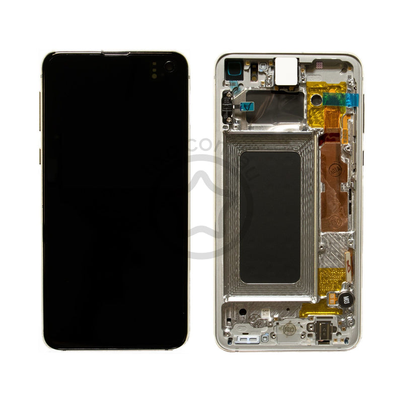 Samsung Galaxy S10e Replacement LCD Screen Assembly with Frame in Prism White