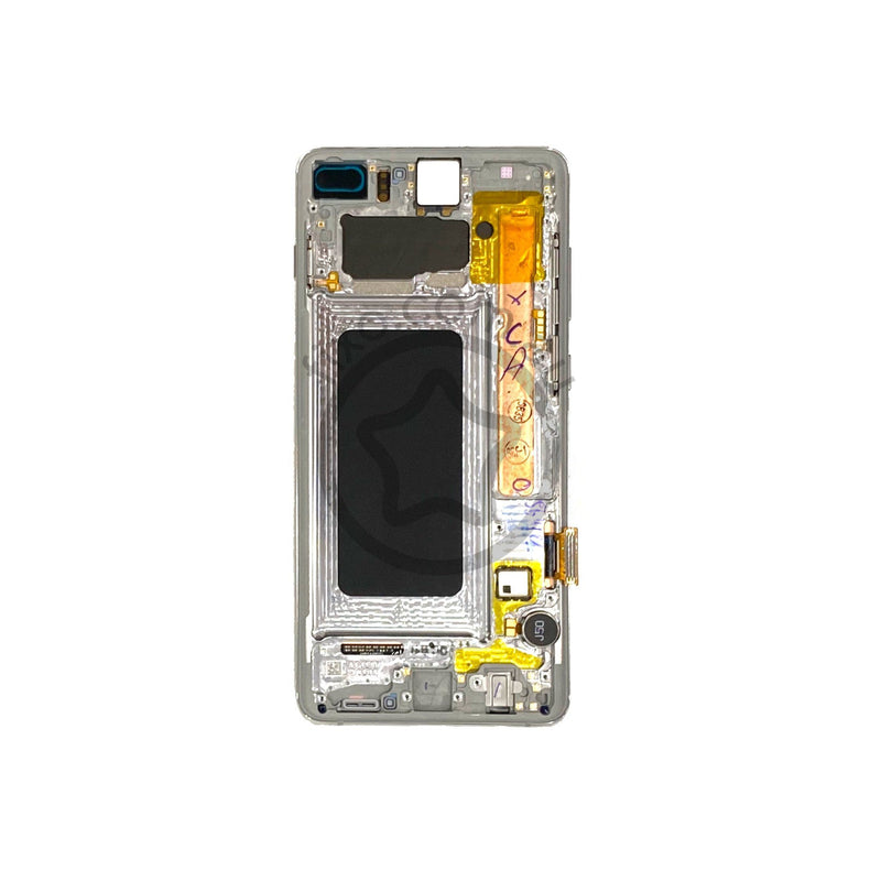 Samsung Galaxy S10 Plus Replacement LCD Screen with Frame in Prism White