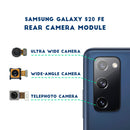 Replacement Samsung Galaxy S20 FE rear-facing camera module.