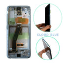 Samsung Galaxy S20 Replacement LCD Screen with Frame in Cloud Blue