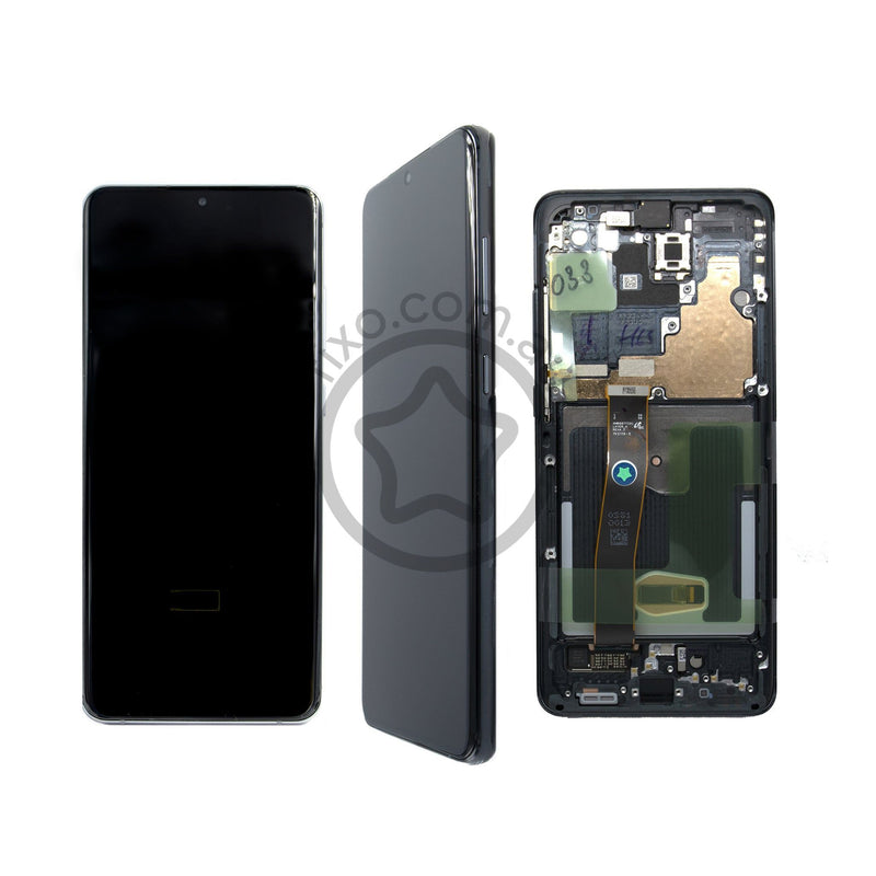 Replacement Samsung Galaxy S20 Ultra Service Pack LCD Screen with Frame Cosmic Black