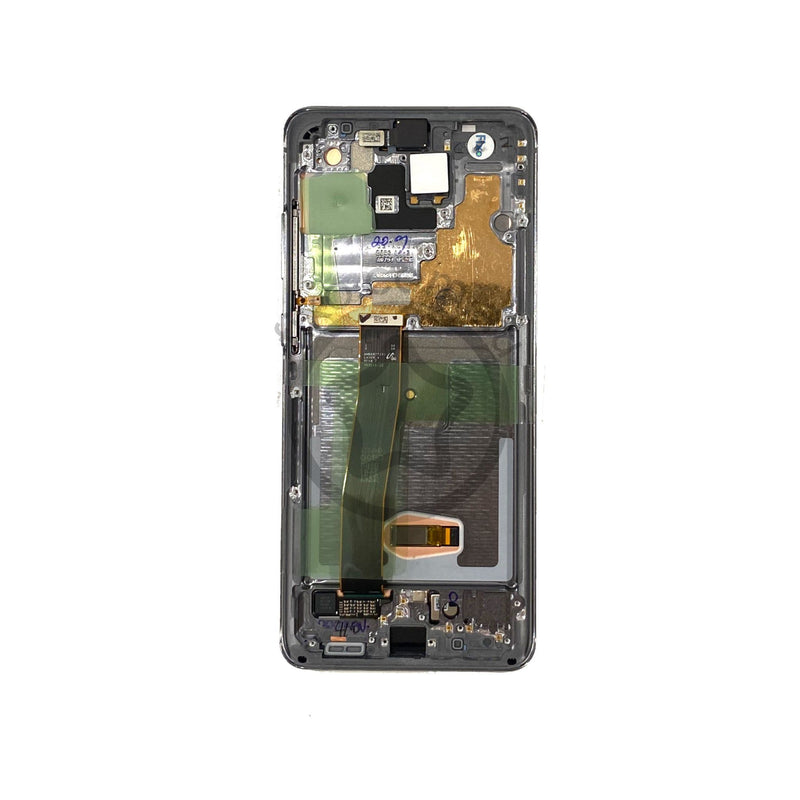 Replacement Samsung Galaxy S20 Ultra Service Pack LCD Screen with Frame in Cosmic Grey