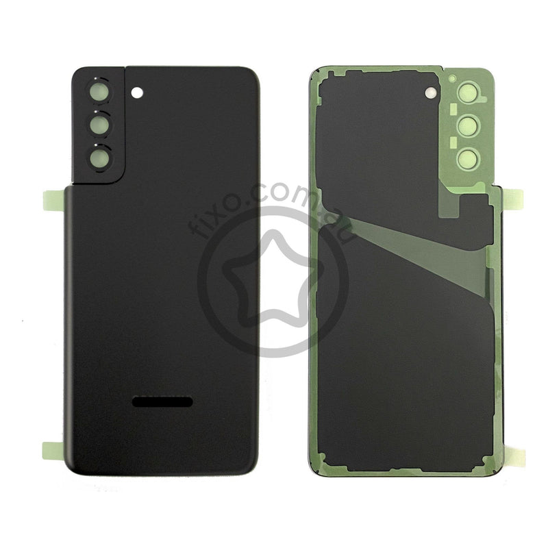Replacement for Samsung Galaxy S21 Plus 5G Rear Glass Panel with Adhesive in Phantom Black