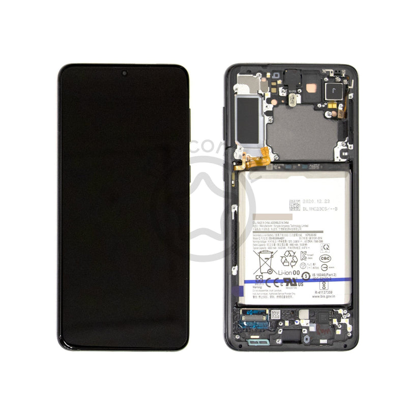 Samsung Galaxy S21 Plus Replacement LCD Screen with Battery - Service Pack in Phantom Black