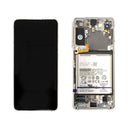 Replacement Samsung Galaxy S21 5G Service Pack LCD Screen with Frame in Phantom White