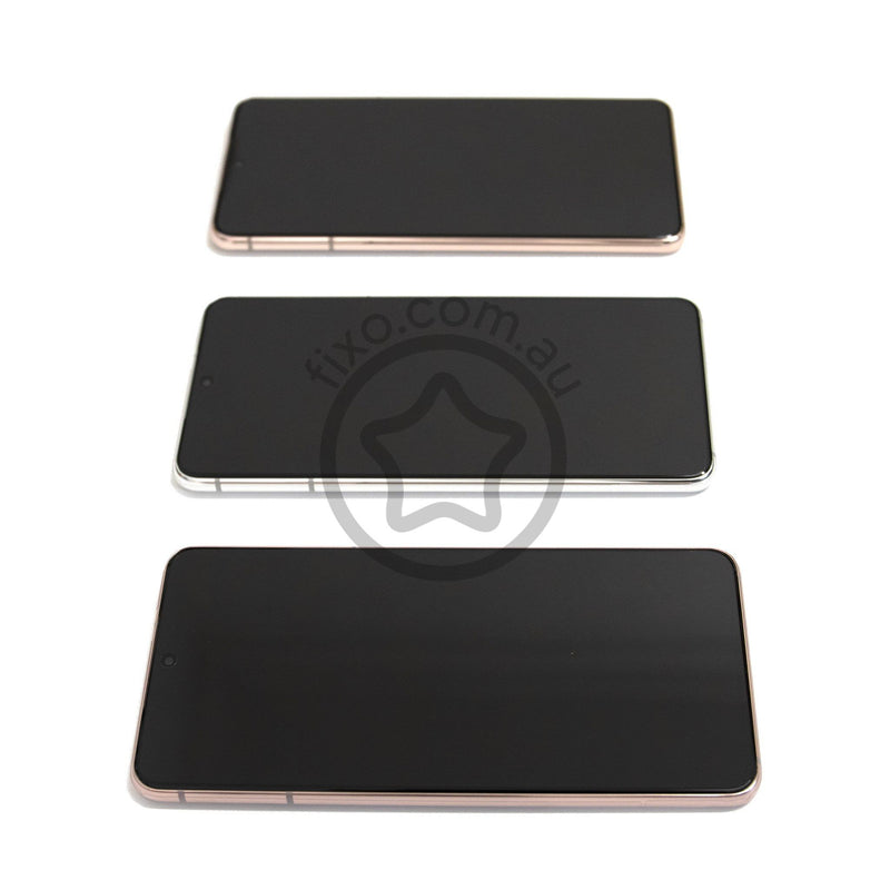 Replacement Samsung Galaxy S21 5G Service Pack LCD Screen with Frame in all colours
