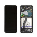 Samsung Galaxy S21 Ultra Replacement LCD Screen with Battery - Service Pack in Phantom Black