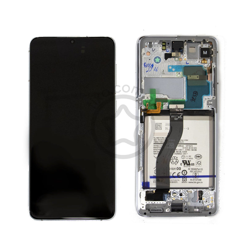 Samsung Galaxy S21 Ultra Replacement LCD Screen with Battery - Service Pack in Phantom Silver