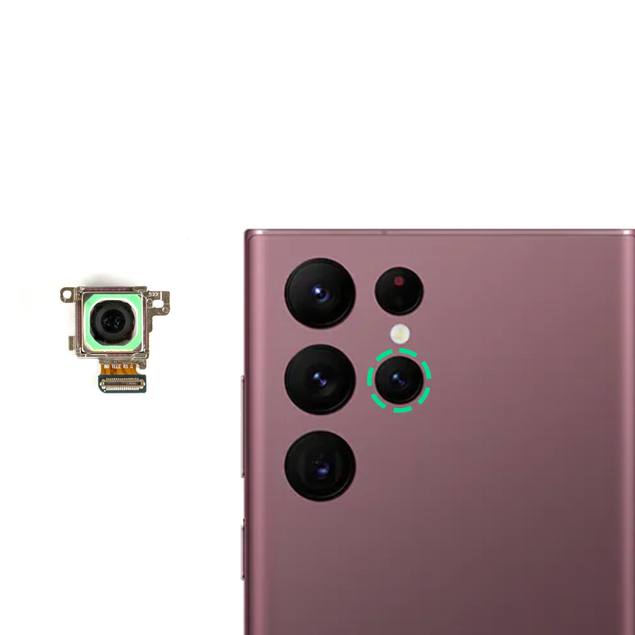 Samsung Galaxy S22 Ultra Replacement Telephoto Camera - Fixo AU