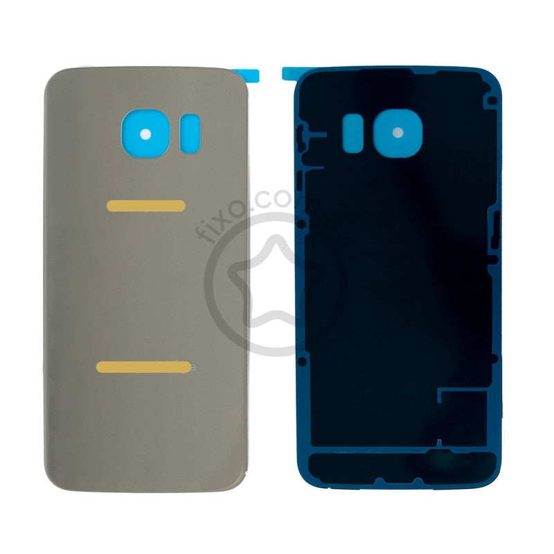 Replacement for Samsung Galaxy S6 Edge Rear Glass Panel with Adhesive in Gold