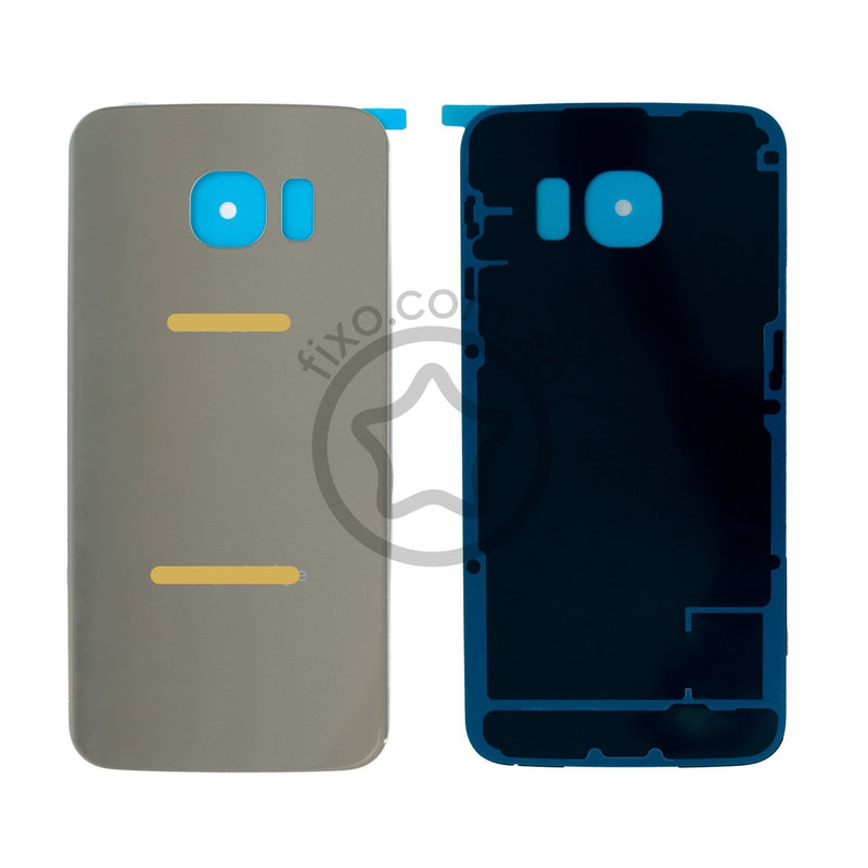Replacement for Samsung Galaxy S6 Edge Rear Glass Panel with Adhesive in Gold