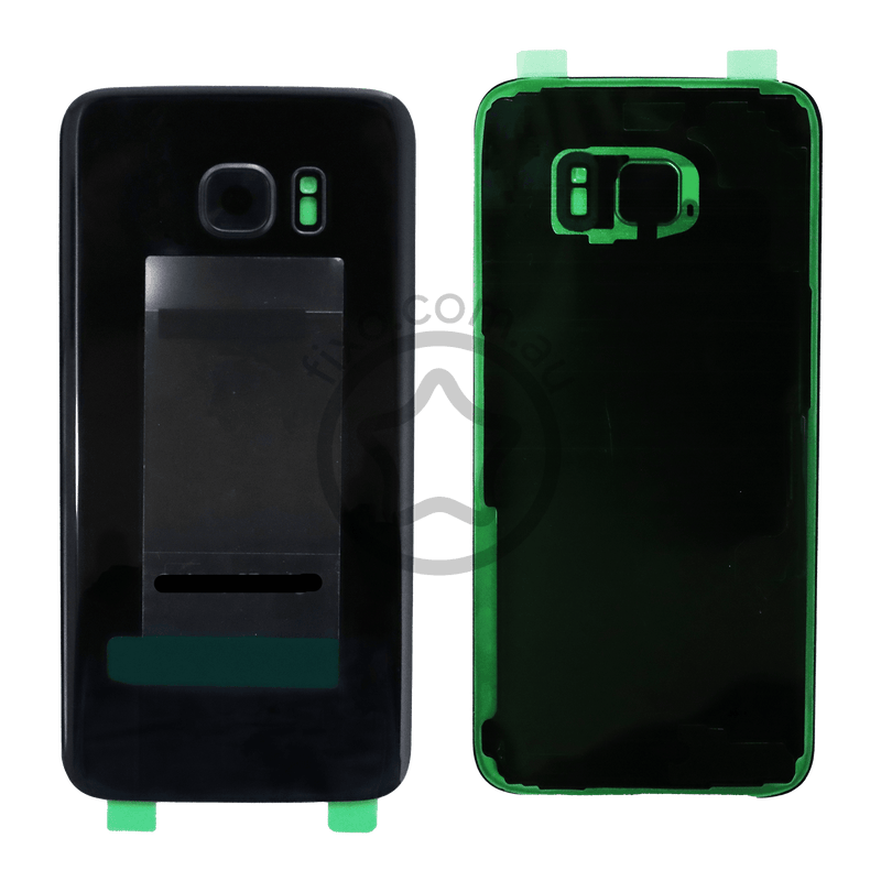 Samsung Galaxy S7 Edge Replacement Rear Glass Panel / Back Cover in Black