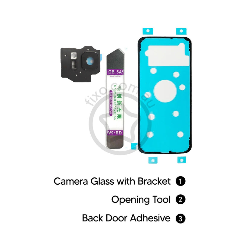 Samsung Galaxy S8 Plus DIY Rear Camera with Cover Replacement Kit - Midnight Black
