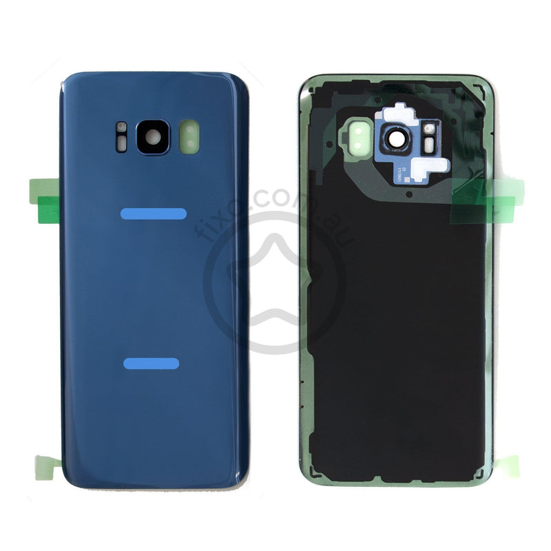 Replacement for Samsung Galaxy S8 Rear Glass Panel with Adhesive in Coral Blue