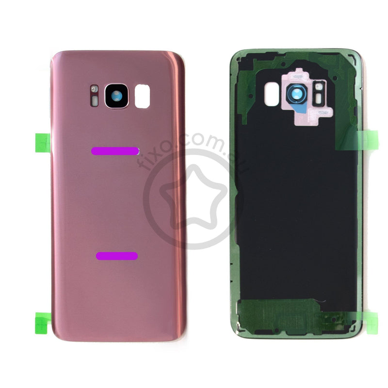 Replacement for Samsung Galaxy S8 Rear Glass Panel with Adhesive in Rose Gold