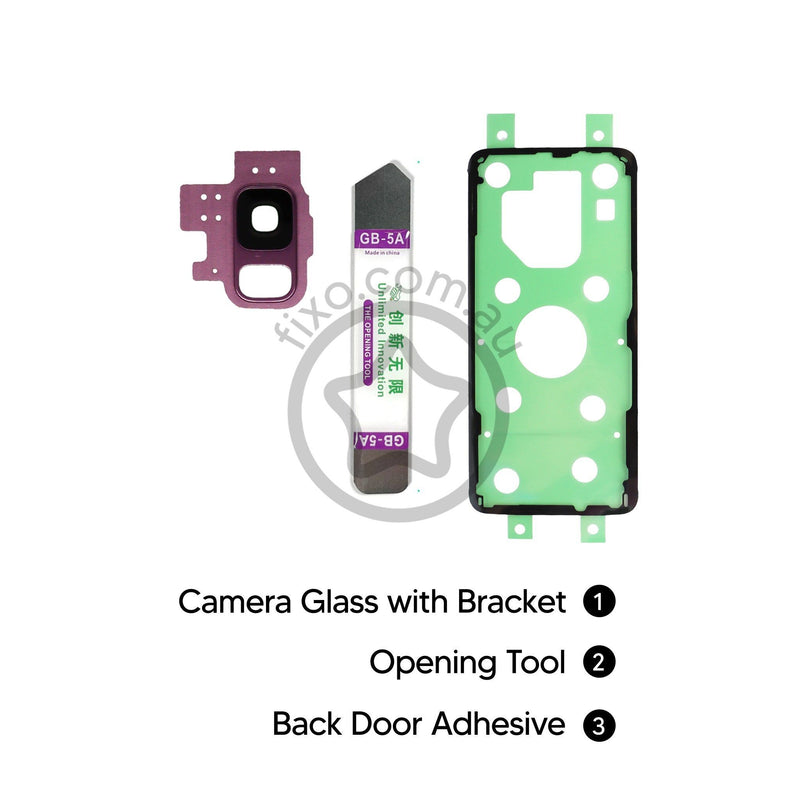 Samsung Galaxy S9 DIY Rear Camera Glass & Cover Replacement Lilac Purple