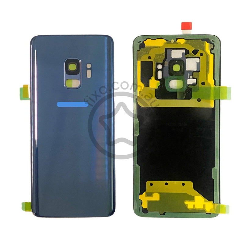 Replacement for Samsung Galaxy S9 Rear Glass Panel with Adhesive in Coral Blue