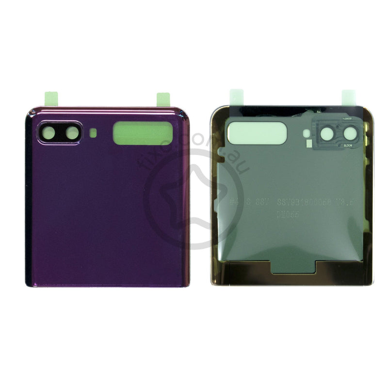 Samsung Galaxy Z Flip Replacement Rear Glass Panel Top Mirror Purple