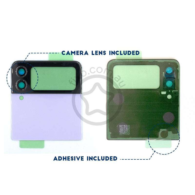 Samsung Galaxy Z Flip3 5G Replacement Rear Glass Panel Top Lavender Camera Glass Included