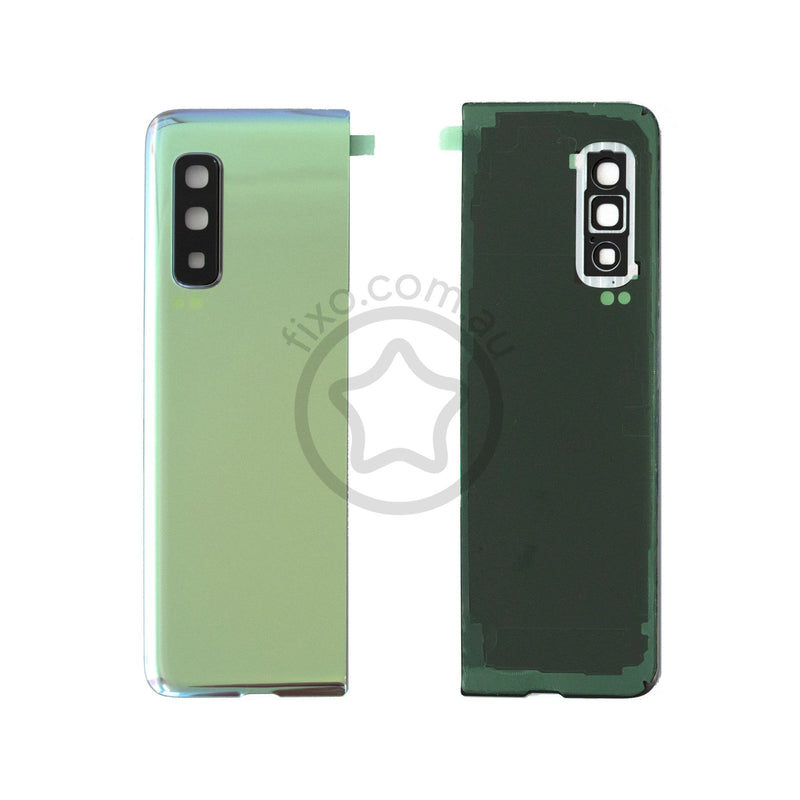 Samsung Galaxy Z Fold 1 Replacement Rear Glass Panel in Space Silver