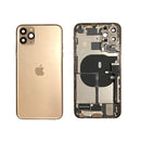 iPhone 11 Pro Max Rear Glass Cover Frame / Stainless Steel housing in Gold