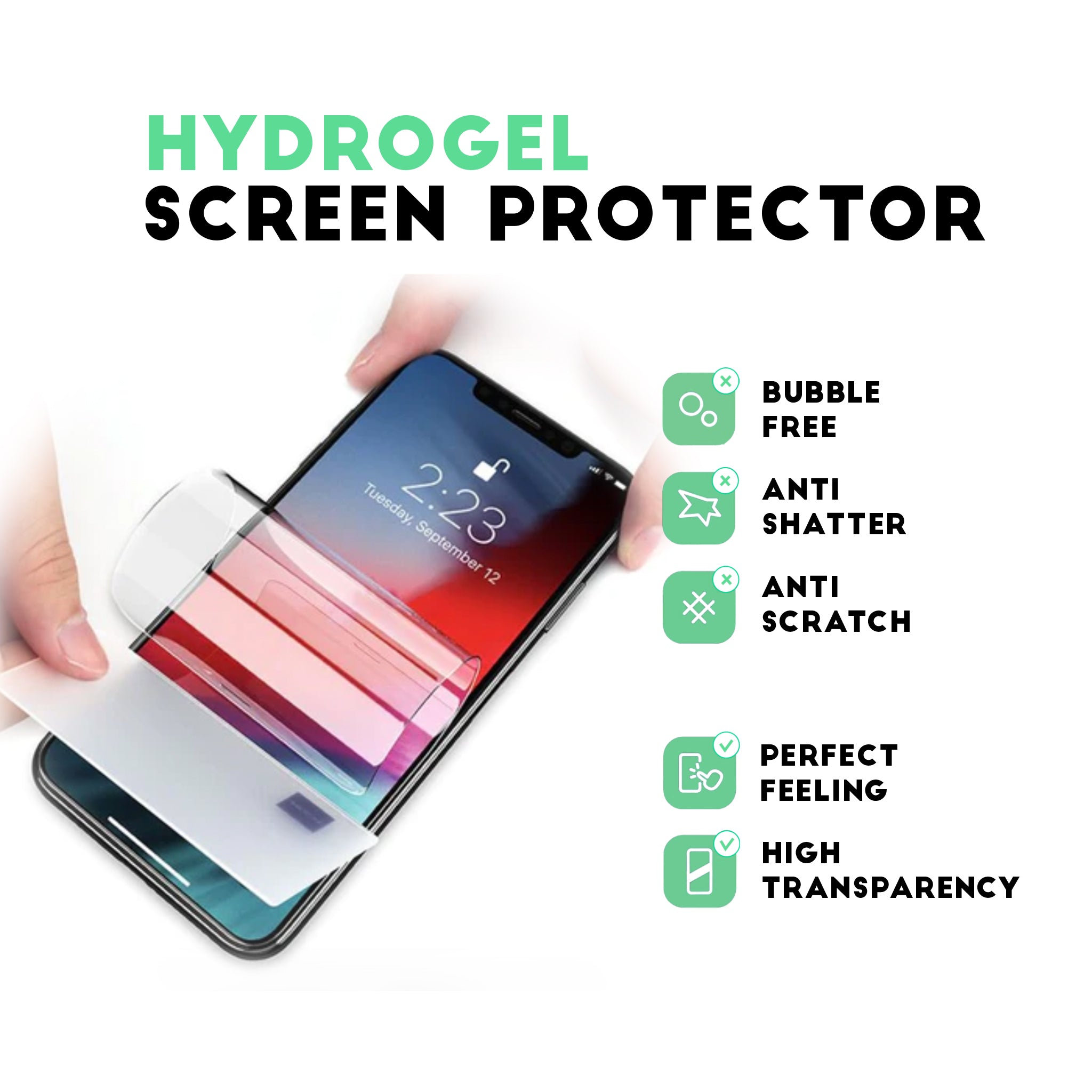 iPhone 13 mini Hydrogel Screen Protector Film Fixo