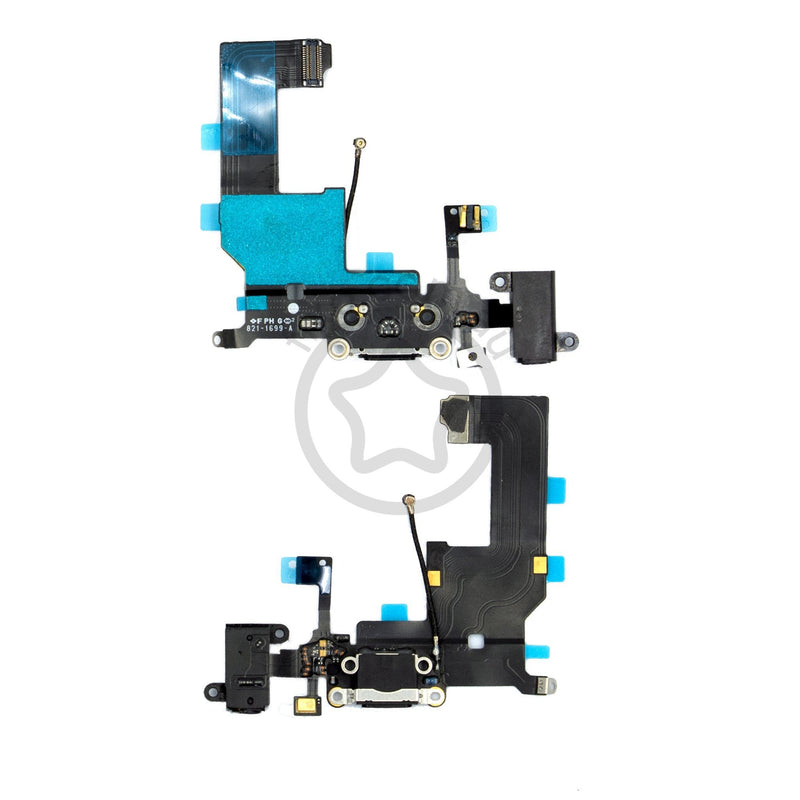 For iPhone 5 Replacement Charger Port Flex Cable in Black