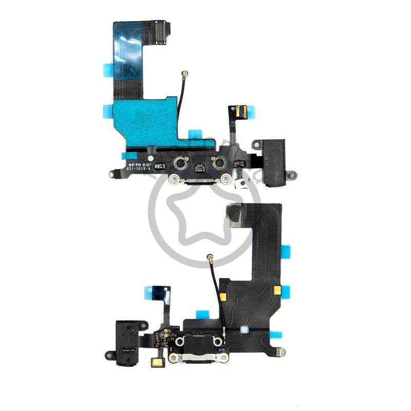 For iPhone 5 Replacement Charger Port Flex Cable in Black