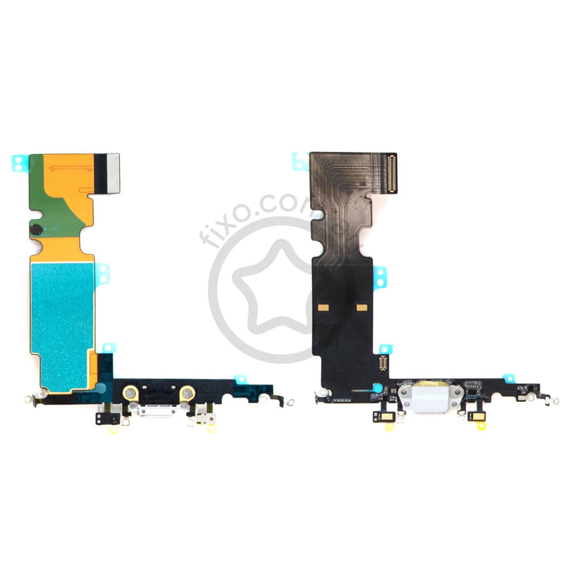 For iPhone 8 Plus Charger Port Flex Cable in Silver