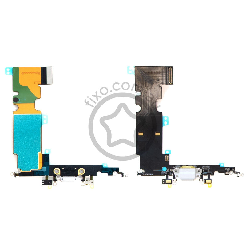 For iPhone 8 Plus Charger Port Flex Cable in Silver