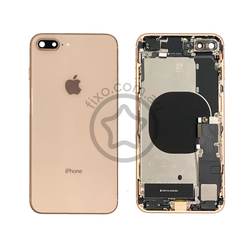 iPhone 8 Plus Rear Glass Metal Housing in Gold