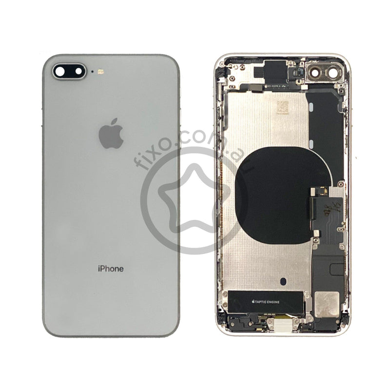 iPhone 8 Plus Rear Glass Metal Housing in Silver