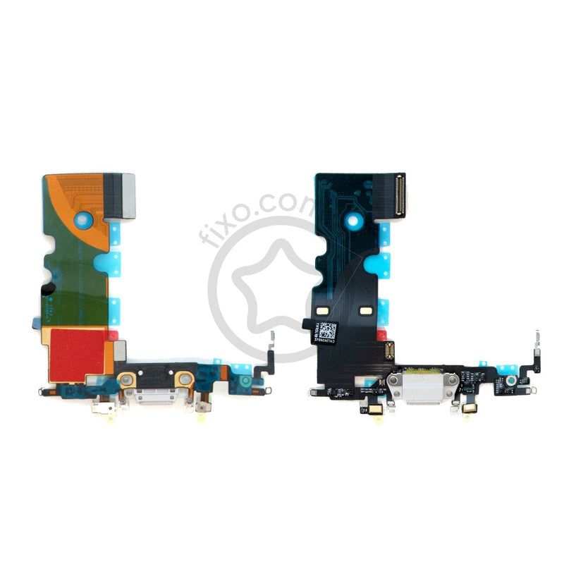 For iPhone 8 Replacement Charger Port Flex Cable in Silver