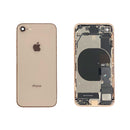 iPhone 8 Rear Glass Metal Housing Frame in Gold