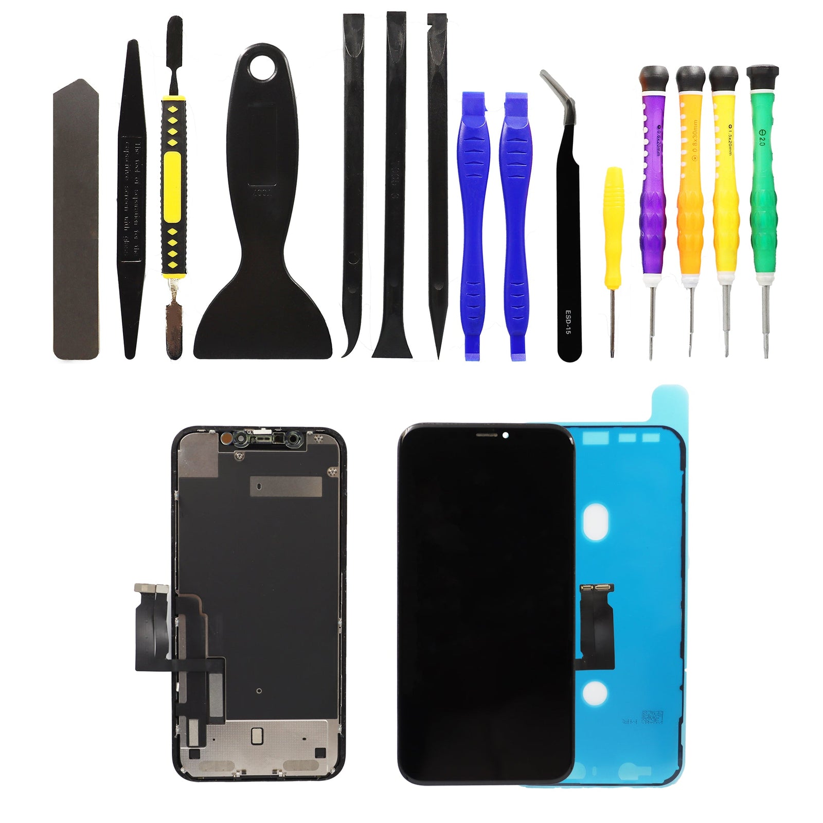 iPhone XR DIY LCD Glass Screen Repair Kit Fixo