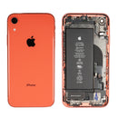 iPhone XR Rear Glass Housing and Frame with Battery in Coral